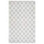 Tapis ivoire / vert en laine tissé à la main Sharene-1870422885