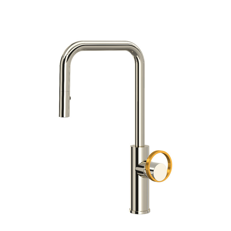 Eclissi™ Pull-Down Single Handle Kitchen Faucet With Accessories, Polished Nickel