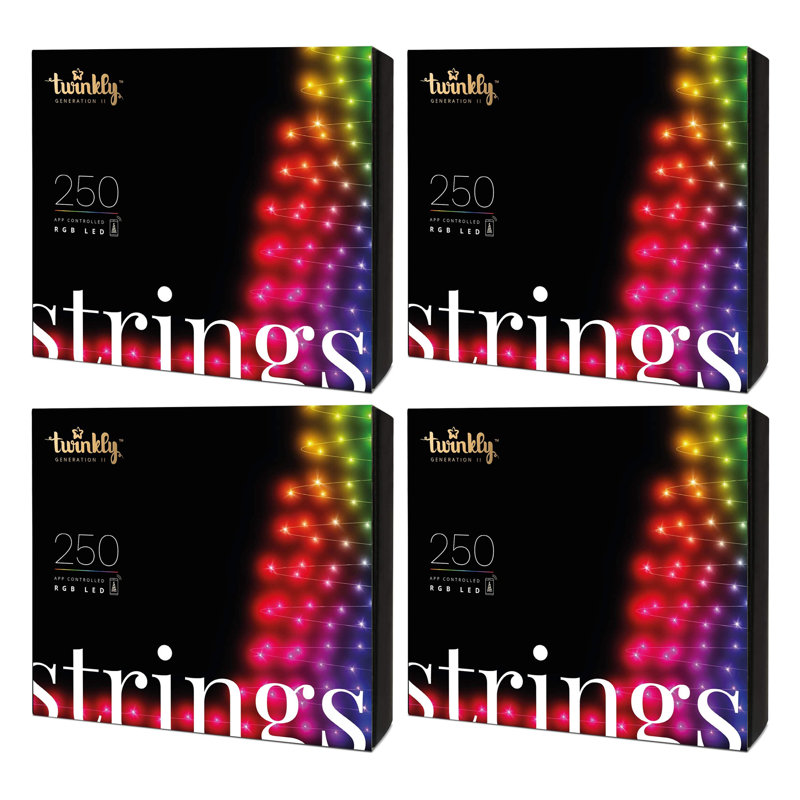 Guirlande intérieure / extérieure multicolore 65,5 pi Twinkly Smart Decorations