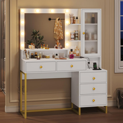 Coiffeuse avec miroir Dufault