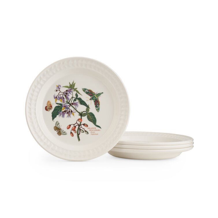 Portmeirion Botanic Garden Harmony Emerald 4-pc. Dinner Plate Set, White