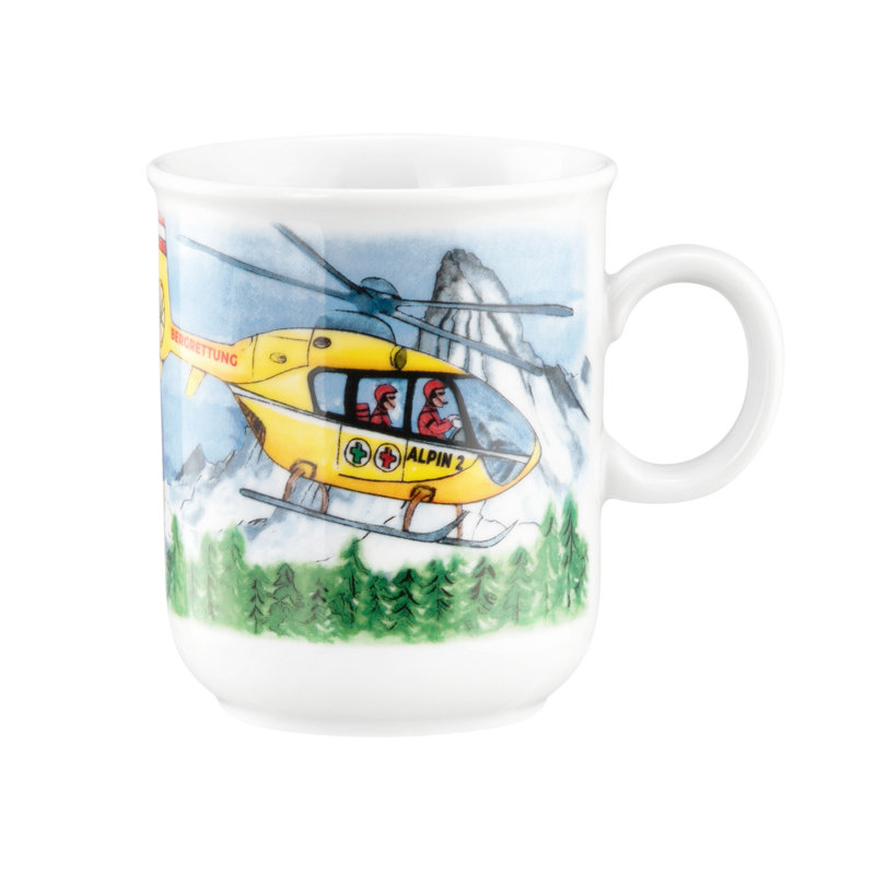 Compact Coffee Mug, Blue Light