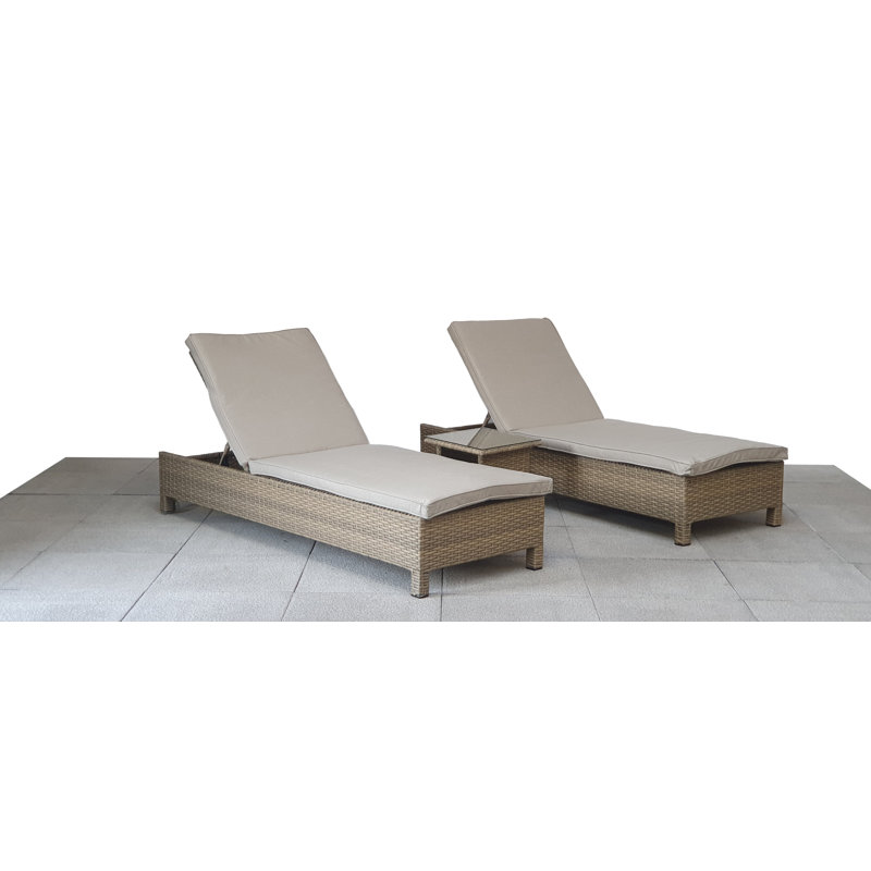 Sally 19.7cm Long Reclining Double Chaise with Cushions