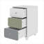 Liston Weishaar 3 Drawer Bedside with Custom Green and Pink Panel Design