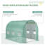 Bâche de rechange Outsunny 3 m x 2 m x 2 m pour serre tunnel, bâche en polyéthylène imperméable et résistante avec 6 fenêtres enroulables et porte zippée.
