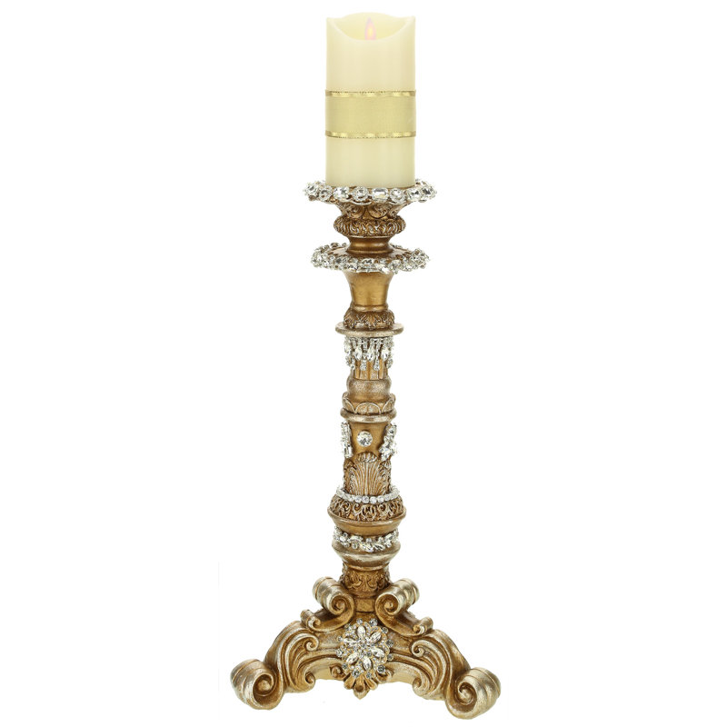 18.5" Resin Tabletop Candlestick