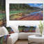 «Beautiful View of Mountain Lake», reproduction de photo sur toile tendue-19242515