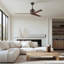 Mollywood - 42" Ceiling Fan - Textured Bronze Finish - Matte Black Blades-417714696-465038780-465038778