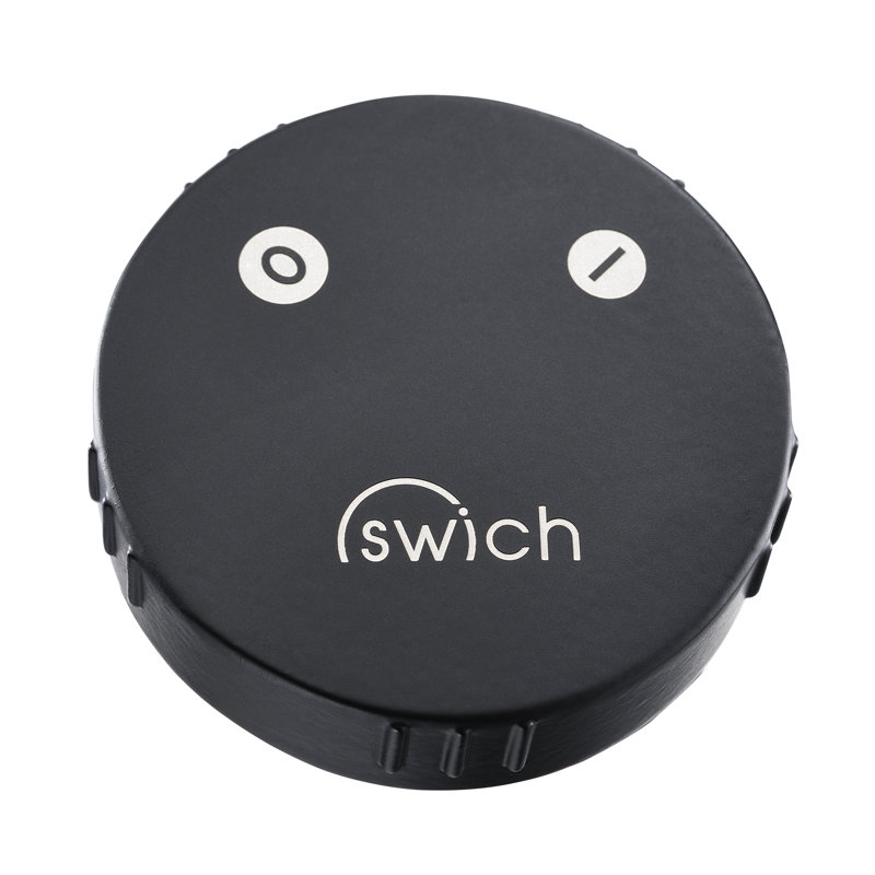 Swich Water Filter Device - Round Handle with Classic Filter, Matte Black