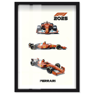 Affiches de Formule 1 «Italian Racer» par Notoriart, cadre noir, 21 x 31