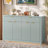 Lateasa Fluted Sideboard with Drawers, Doors & Adjustable Shelves-114114611