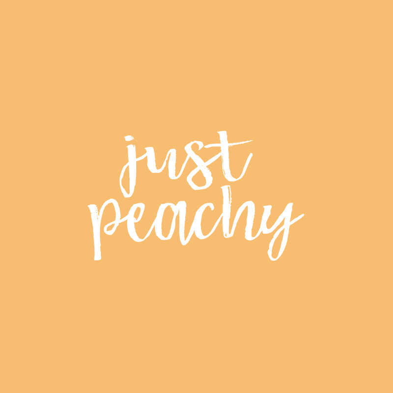 Just Peachy 2 - Wrapped Canvas Print, 30cm H x 30cm W x 3.8cm D