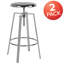 Industrial Style Barstool with Swivel Lift Adjustable Height Seat-613698336