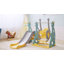 Haslingden 3-IN-1 Kids Swing and Slide Set with Basketball Hoop for Toddlers