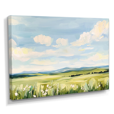 Impression sur toile «Big Sky Horizon Meadows I - Montana»