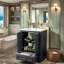 Meuble-lavabo de 24 po avec lavabo en céramique, structure en bois massif et armoire en bois massif, armoire de rangement moderne avec tablettes réglables-268038105