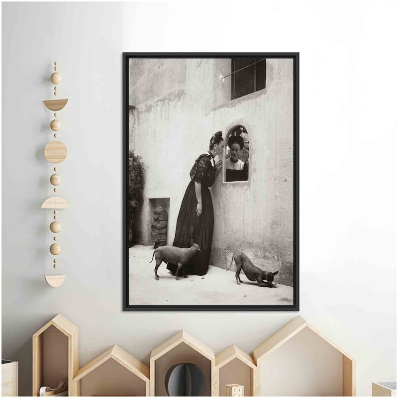 Print on Canvas, Framed Print without Mat, Black, 30 cm H x 20 cm W