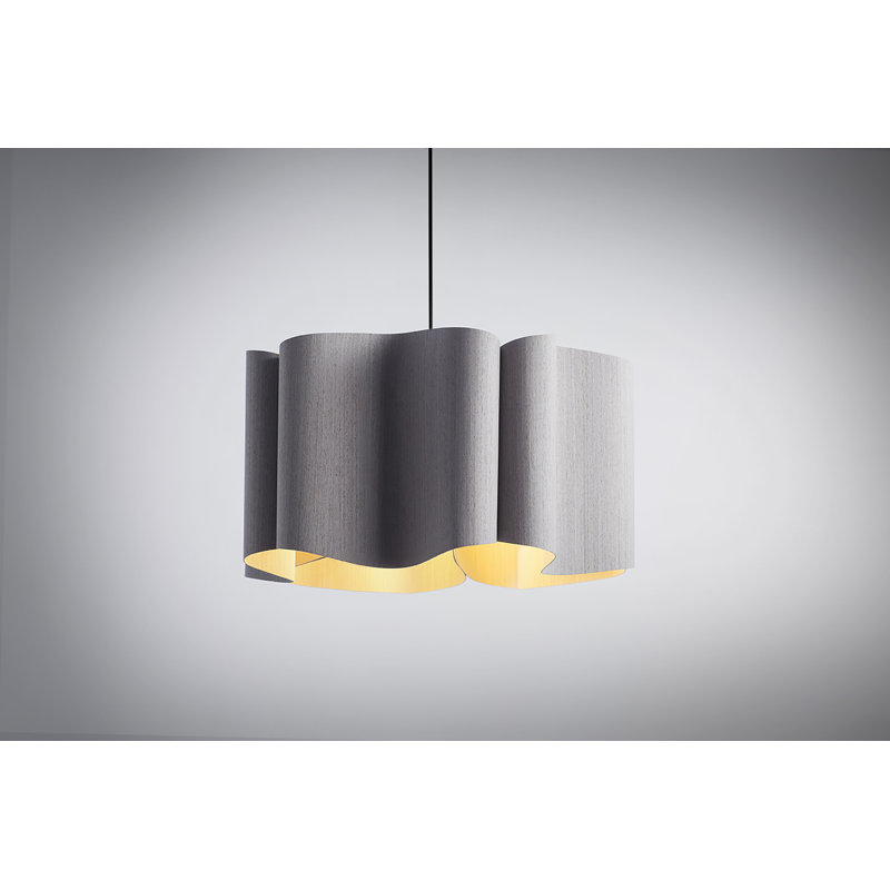 Luminaire suspendu simple 1 lumière Paulina, Rouge