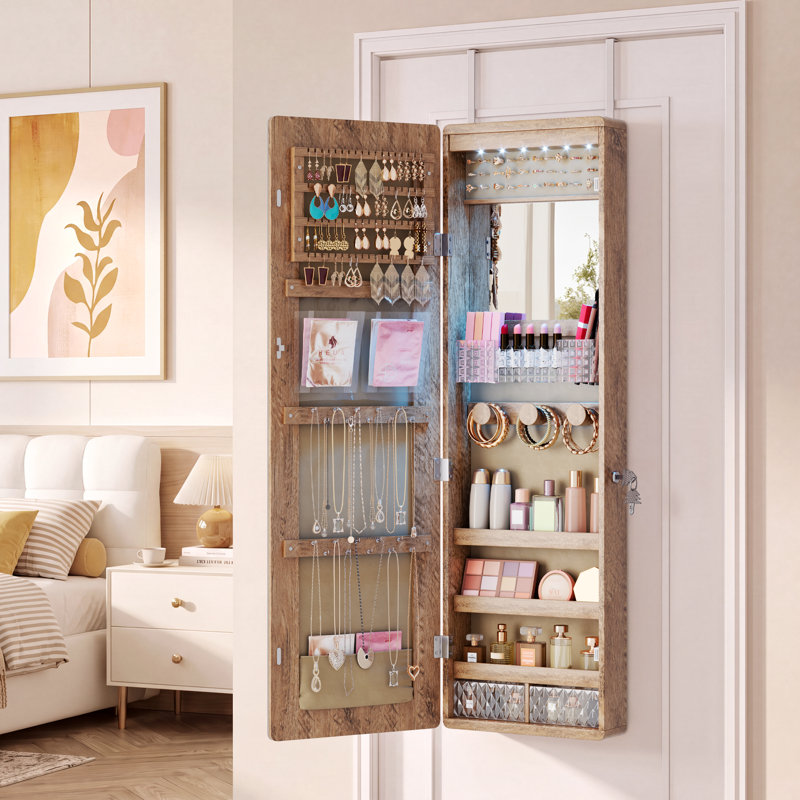 Jewelry Armoire, Oak
