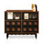 Buffet en bois massif noir