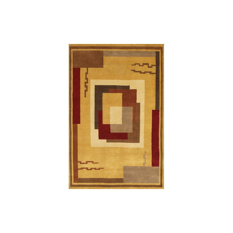 Aadi Beige Area Rug, Rectangle 5' x 7'6"