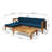 ALCOVE LSHAPE SOFA SET,TEAK