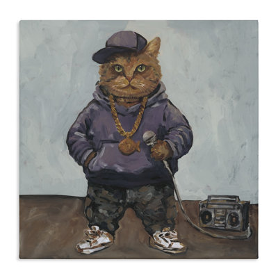 Urban Hip-Hop Cat Canvas, design by Studio Bautista
