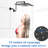 Matte Black 12" Shower Head With Adjustable Arm And Stainless Steel Durability Extension - Soothing