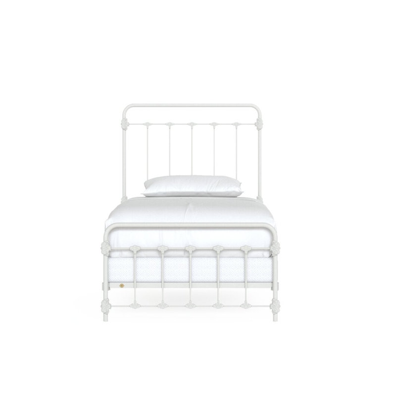 160 Picket Fence Bed | Mini Foot Standard, Twin, Matte White