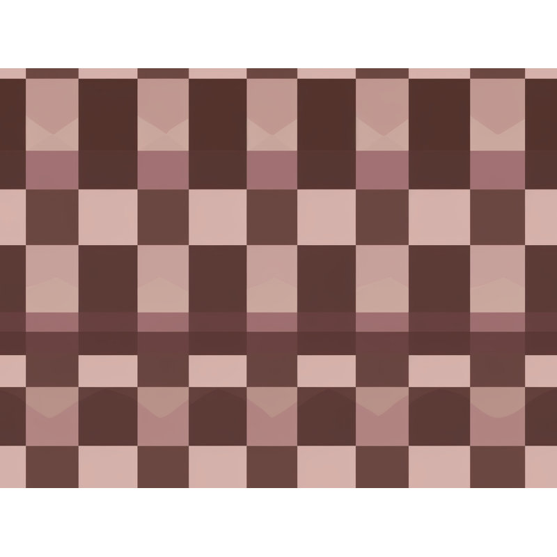 Machine Printed Comforter, Queen Comforter, Brown/Purple Checkered