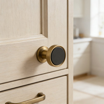 Bouton d'armoire - Quincaillerie d'armoire en zinc de qualité supérieure avec un design moderne pour les tiroirs et les meubles, installation facile