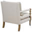 Chaise d'appoint en bois avec pieds tournés