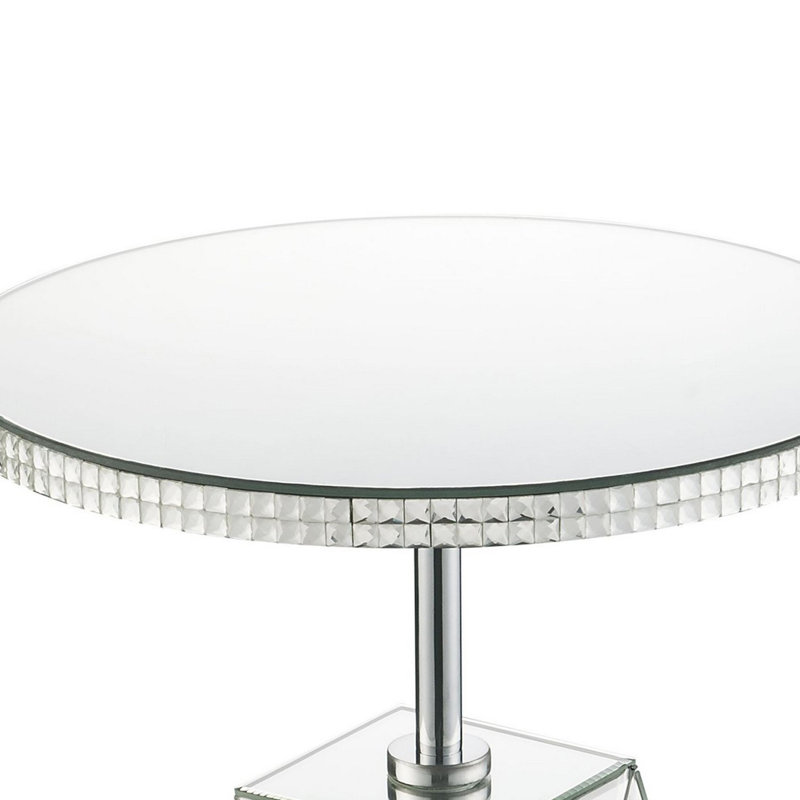 Canobbio Mirrored Glass Top End Table