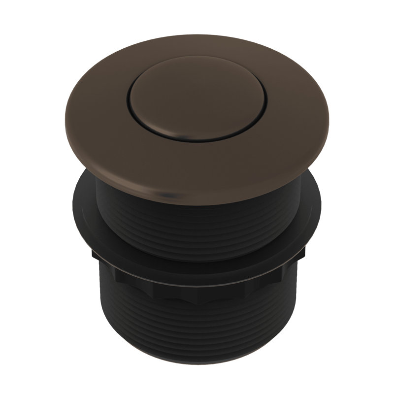 Rohl Waste Disposal Air Switch Button, Polished Nickel