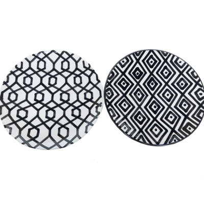 THELMA AND LOUISE APPETIZER PLATES Set Of 2