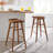 Saville Backless Wood Bar Stools - Set Of 2 In Walnut-94387521-94387519