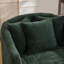 Fauteuil demi-tonneau pivotant de 39 po, fauteuil de lecture rembourré avec coussins-1378836543