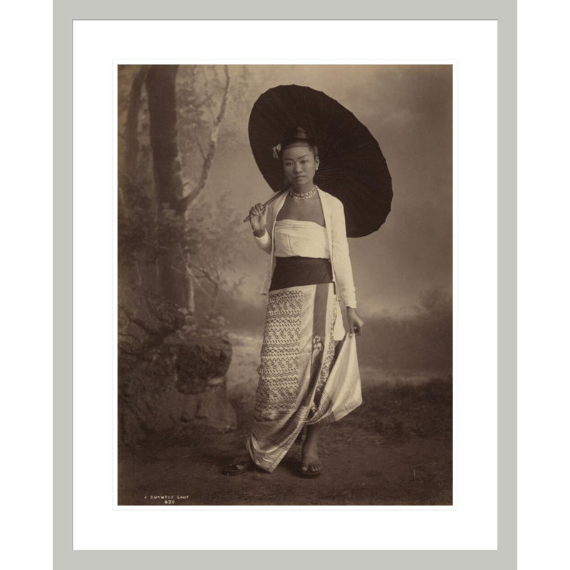 Burmese lady by Anonymous -Framed Giclee Print, 28.85" H x 23.5" W
