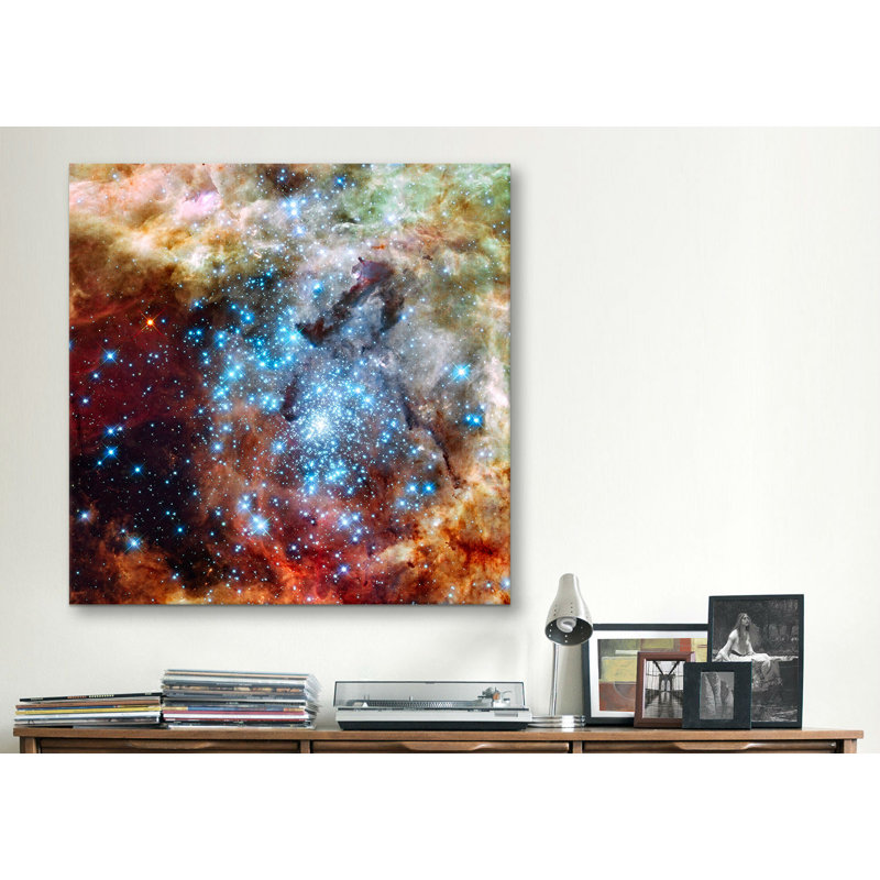 « star cluster on collision course », impression sur toile tendue Lenworth, H 26 po x l 26 po x P 1,5 po, Toile tendue