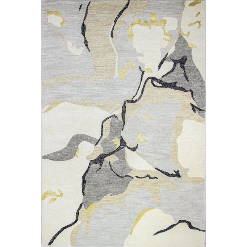 Abstract Indoor Rug, Rectangle 3'9" x 5'9"