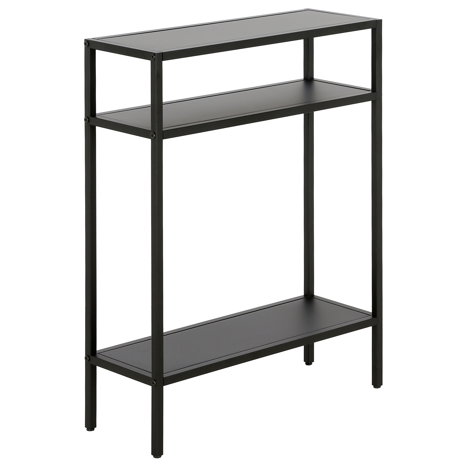 Aisha Console Table, Blackened Bronze, 29.5" H x 22" W x 8" D