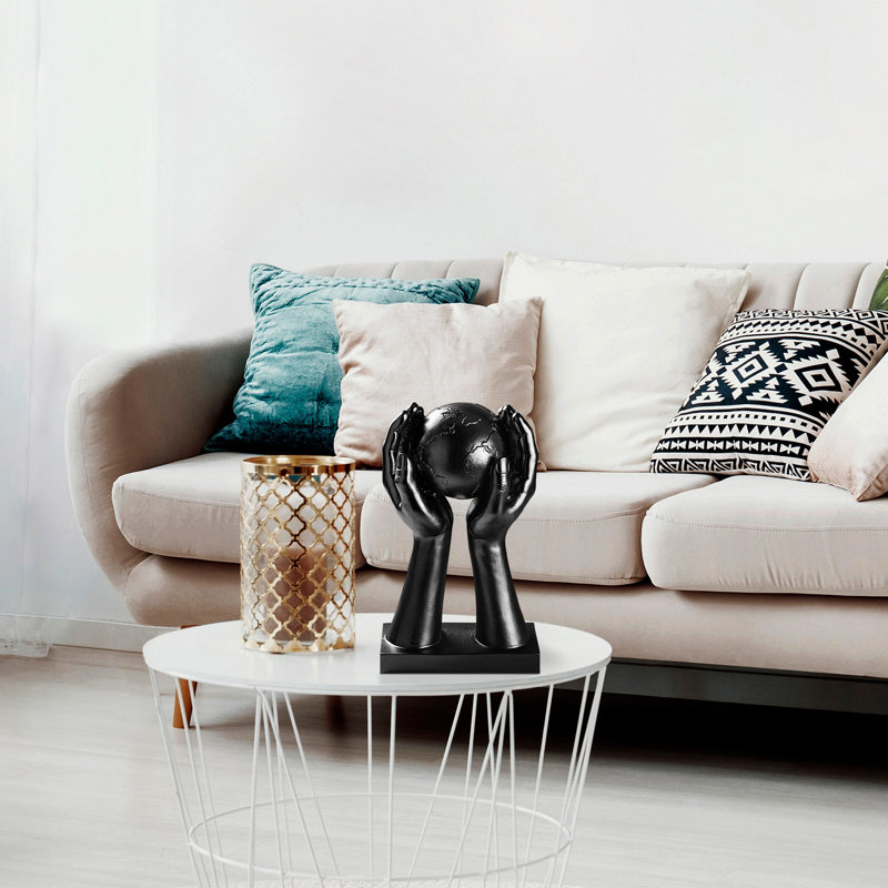 Elegant Black Decorative Object, 7.1 x 11.8 x 3.5 Inches | 100% Polyester, Durable and Stylish Accent Piece | Perfect for Home Décor, Modern Aesthetic, and Enhancing Any Room’s Ambiance
