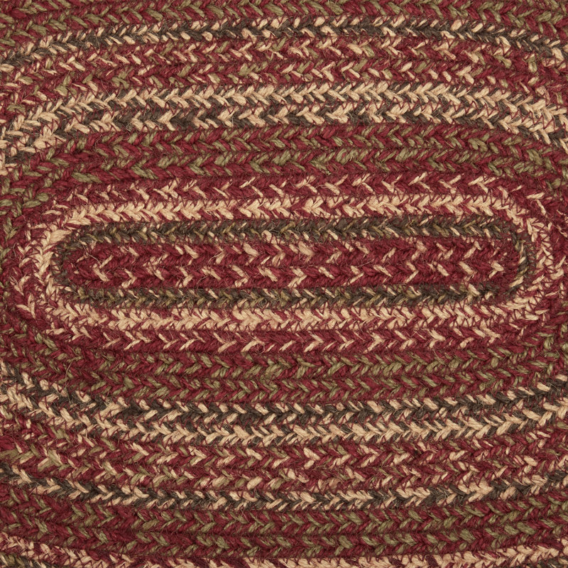 Patrick Jute Geometric Oval Placemat