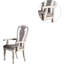 Ensemble de 2 fauteuils de salle à manger rembourrés et rembourrés