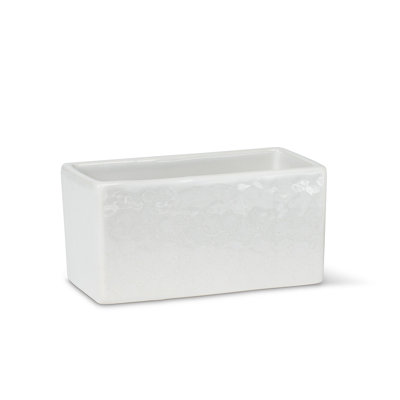 Cache-pot rectangulaire en argile