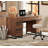  Office Furniture Set: 59In Modern Executive Desk With Charging Station & Drawers And Two 72In Tall Bookcases With 3 Tiers And 4 Cabinets,Home Office Furniture For Work Study-1124189358