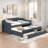 Upholstered Daybed With Trundle And 3 Drawers-1616540053