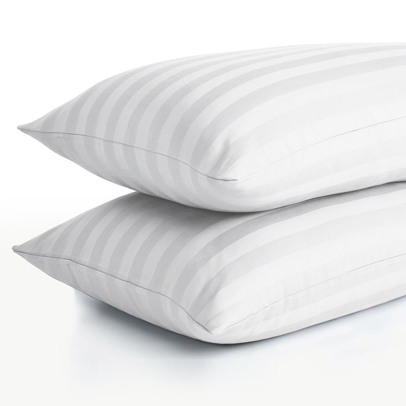 Microfiber Machine Tufted Pillowcase - Set of 2, White
