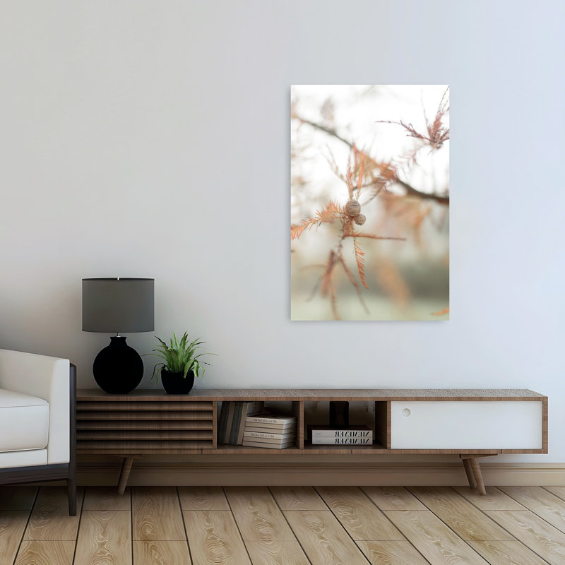 Doux hiver, branche délicate, biologique, automne pacifique, art mural, H 48 po x l 32 po