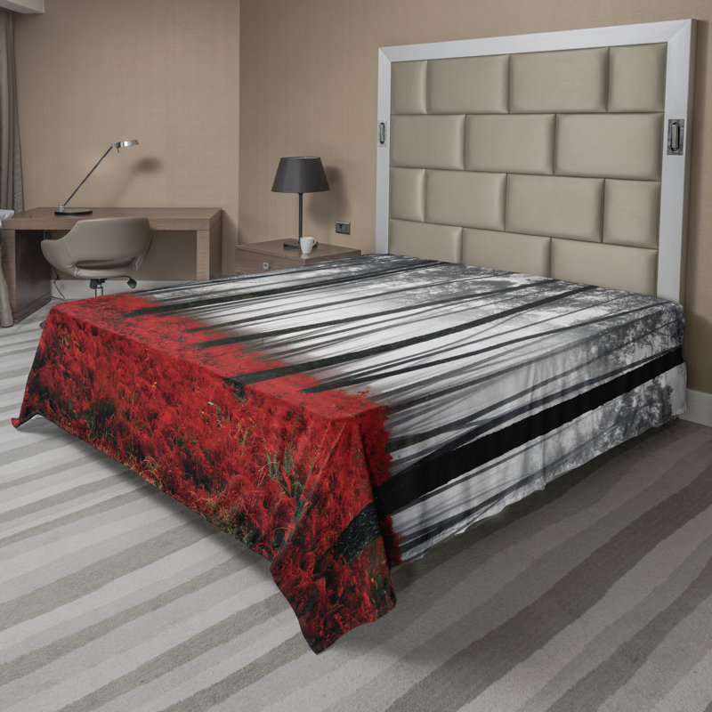 Microfiber No Pattern And Not Solid Color Flat Sheet, California King Flat Sheet
